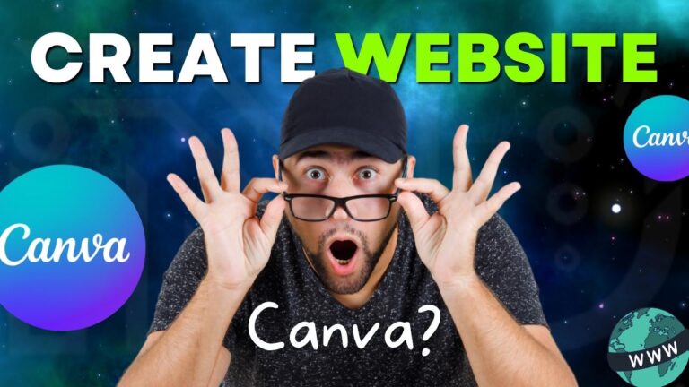 create a website using canva
