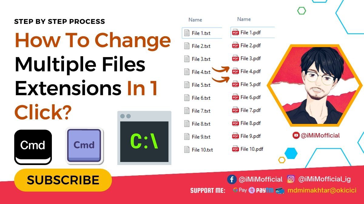 How To Rename File Extension in Bulk