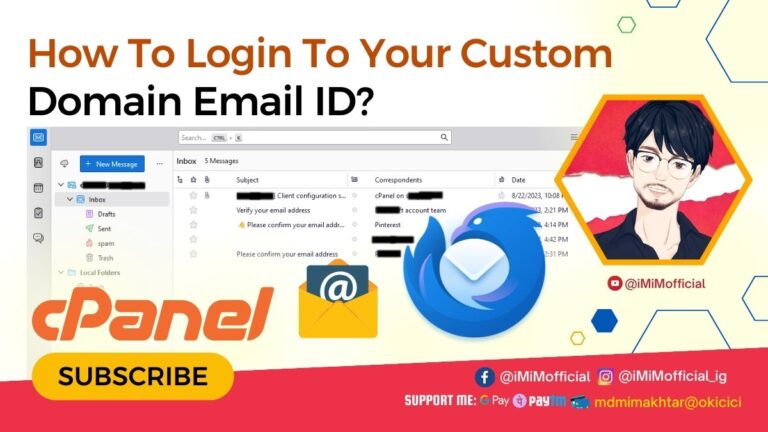 How To Login To Custom Domain Email